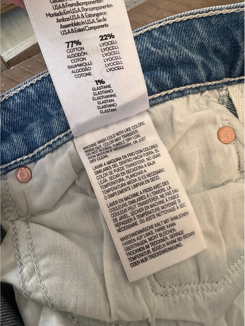 NWT MOTHER The Mid Rise Maven Ankle Jeans in Magic School Bus Wash Women’s 29 - Picture 10 of 15